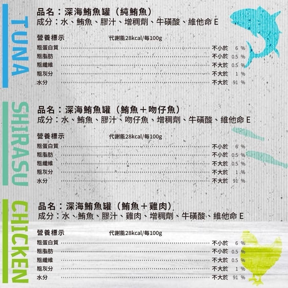 深海 vosto 鮮肉補鐵罐 170g 深海罐 貓罐頭 副食罐 補水罐 貓餐盒 貓食 鮪魚罐 貓零食