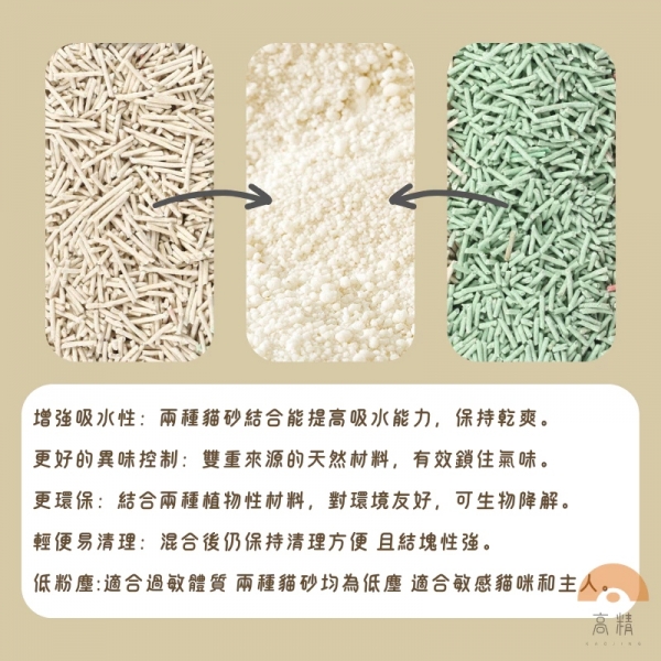 木薯混合砂2公斤 貓砂 純木薯砂 豆腐砂 木薯混和砂 豆腐貓砂 礦砂 小米砂 豆腐砂 松木砂 礦砂