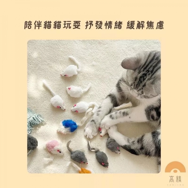 貓咪玩具老鼠 2寸仿真兔皮老鼠 仿真小老鼠 兔毛小老鼠 寵物貓貓玩具 寵物玩具 貓咪互動經典逗貓