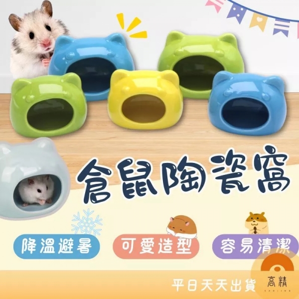 倉鼠陶瓷窩 (貓頭款