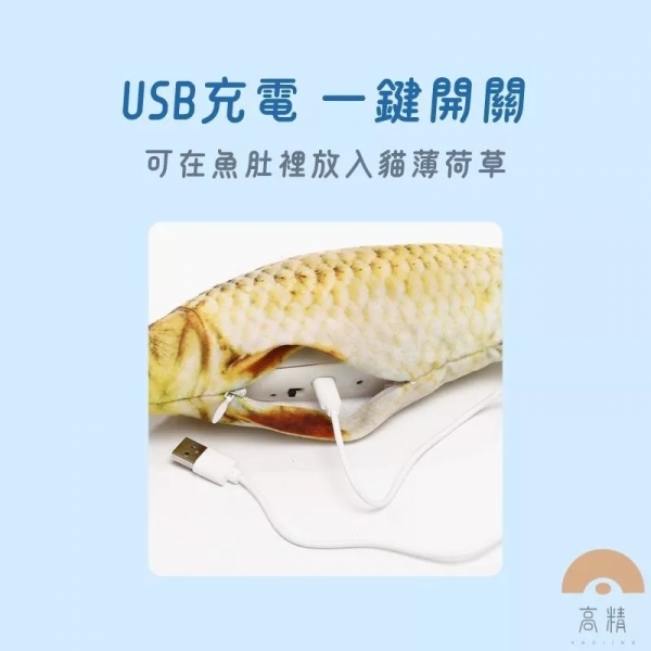 現貨 電動仿真魚 電動狗玩具 寵物貓玩具 逗貓玩具 電動逗貓 跳跳玩具 擬真魚 薄荷魚 電動
