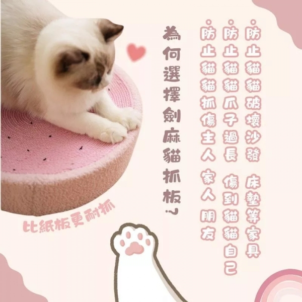 寵物造型劍麻窩 絨布劍麻窩 寵物睡窩 抓碗 貓抓板 貓抓窩 劍麻盆 圓形貓抓板 貓抓盆 可替換內芯 貓窩 貓咪用品 寵物