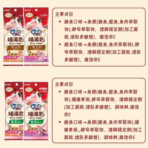 Unicharm Pet嬌聯 銀湯匙 喵湯匙肉泥10g*10入 貓咪肉泥 貓點心 寵物肉泥 點心零食 貓零食
