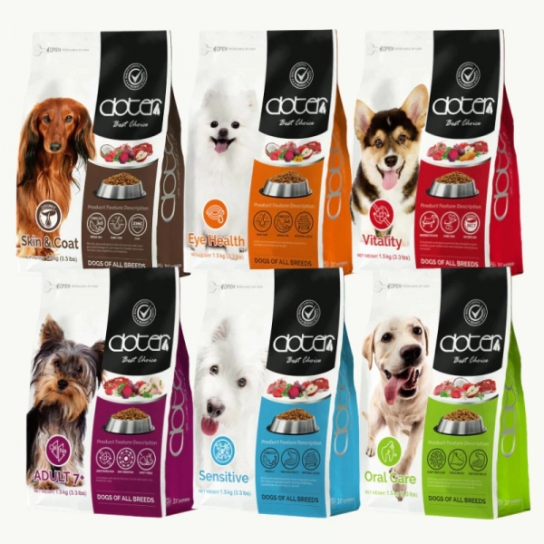 Doter 寵愛物語 狗飼料1.5kg/6kg 深色犬 淺色犬 活動犬 低敏犬 狗糧 飼料 乾糧 寵物飼料